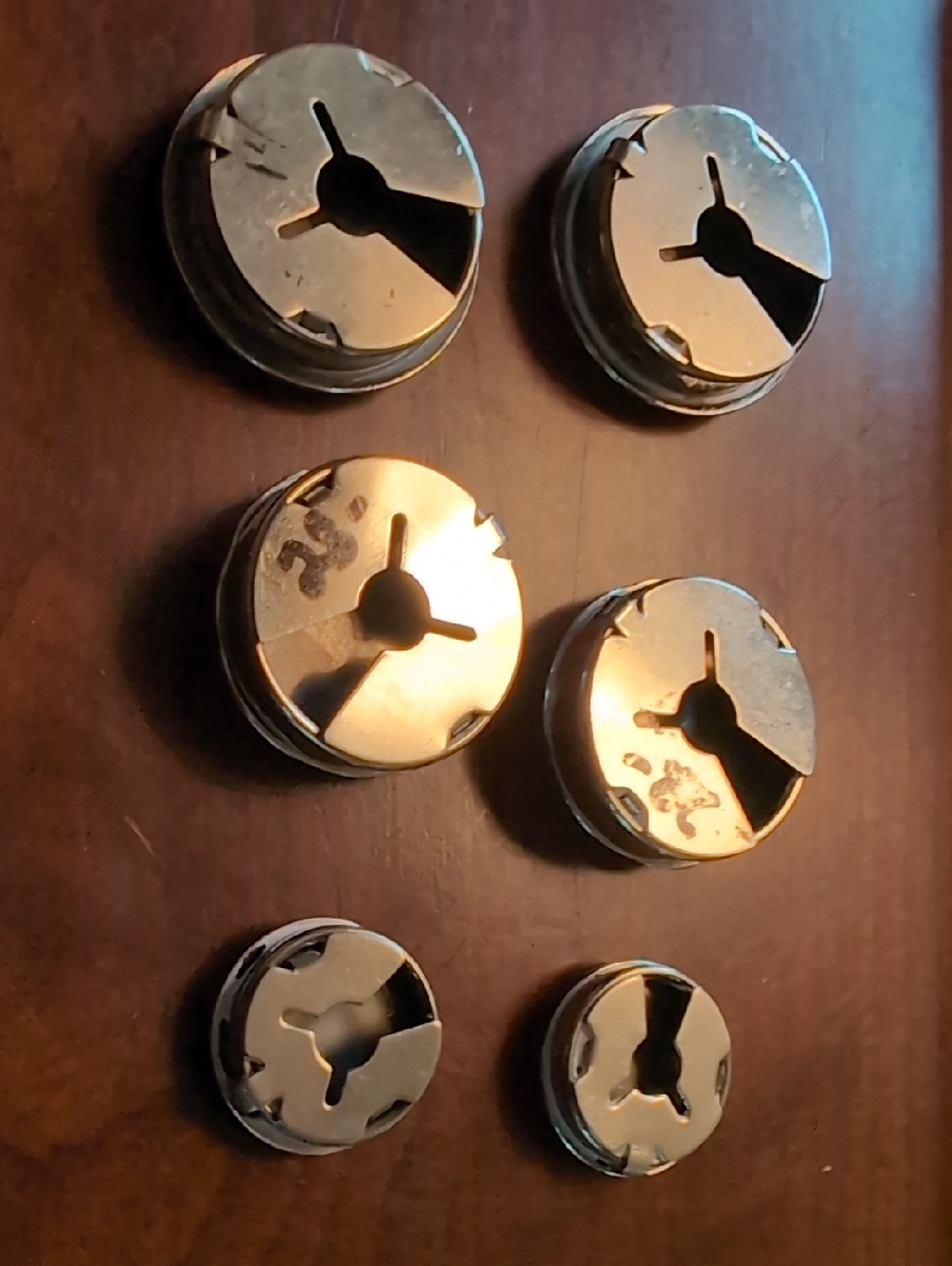 Assorted Silver Button Covers/Conchos - Picture 2 of 3